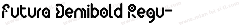 Futura Demibold Regu字体转换